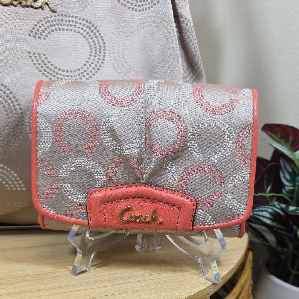 Coach Ashley Op Art Hobo + Matching Wallet - Picture 2 of 16